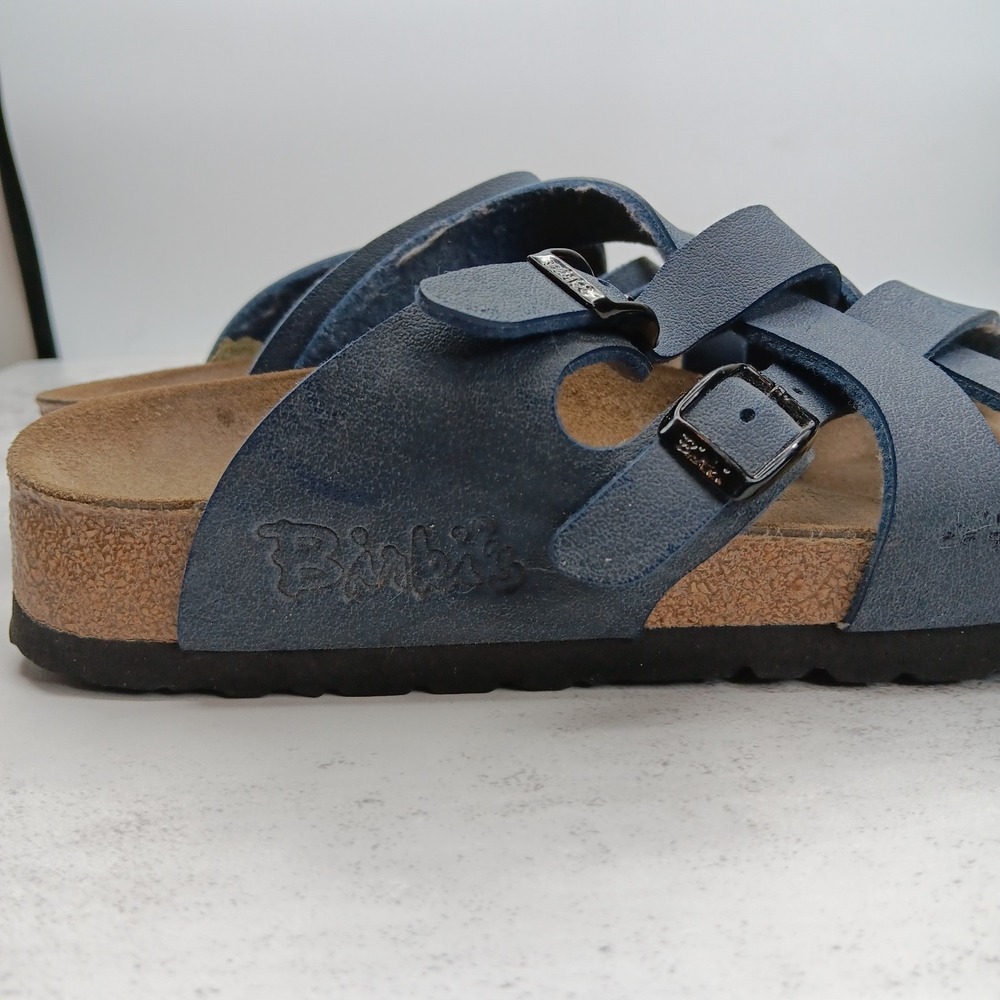 Birkenstock Blue Cross-Strap Sandals - Picture 3 of 10